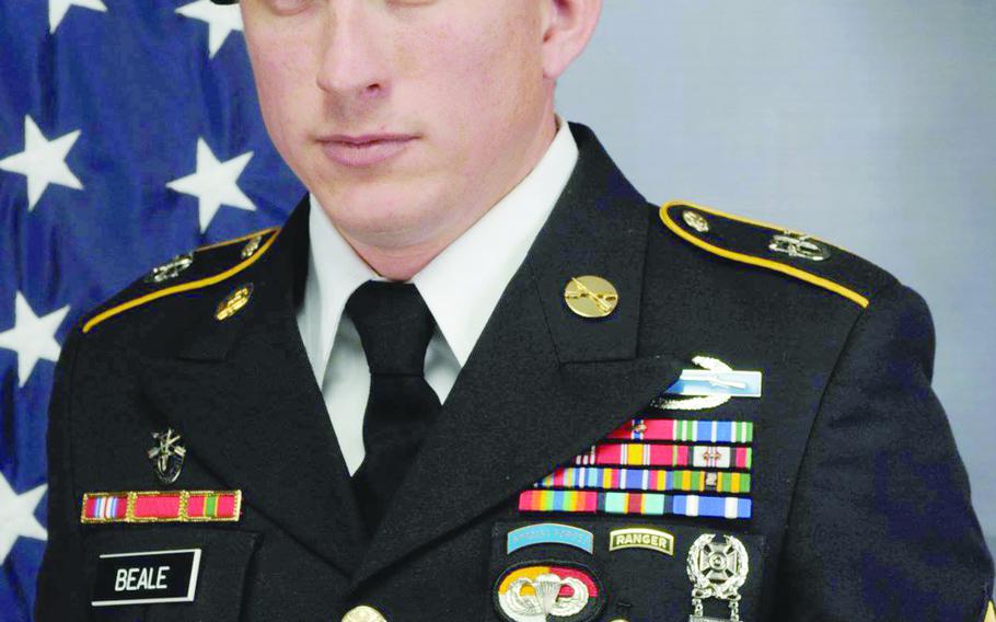 Army Sgt. 1st Class Joshua Zach Beale, 32, was killed by small arms fire in southern Uruzgan province on Jan. 22, 2019.