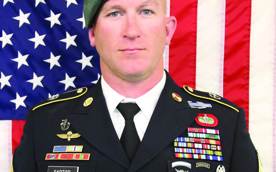 Army Sgt. Maj. James Ryan Sartor, 40, died on July 13, 2019, from injuries sustained by enemy fire in northern Faryab province.