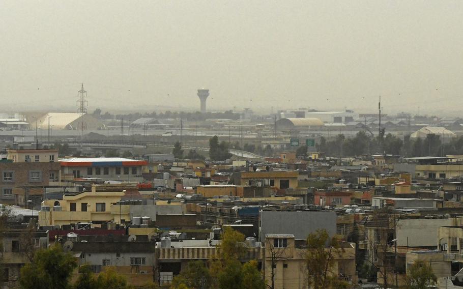 Irbil International Airport in the capital of Iraq's Kurdistan region is pictured here on Wednesday, Jan. 8, 2020, hours after an Iranian missile attack.