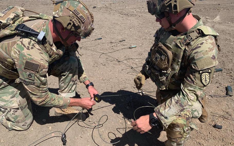 Soldiers with the 4th Security Force Assistance Brigade conduct training, Jan. 9, 2020. The 4th SFAB, based at Fort Carson, Colo., is due to deploy to Afghanistan in the fall.