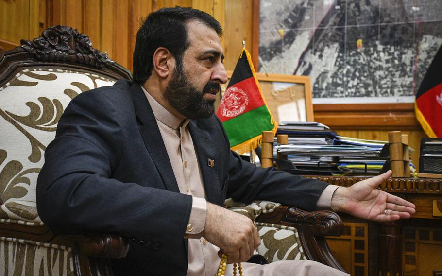 Hayatullah Hayat, governor of Kandahar province, says training that was meant to prepare Afghans to take over the running of airports when the U.S. and NATO leave has been delayed by the coronavirus pandemic, and eventually canceled because of a lack of trainees with the basic qualifications.