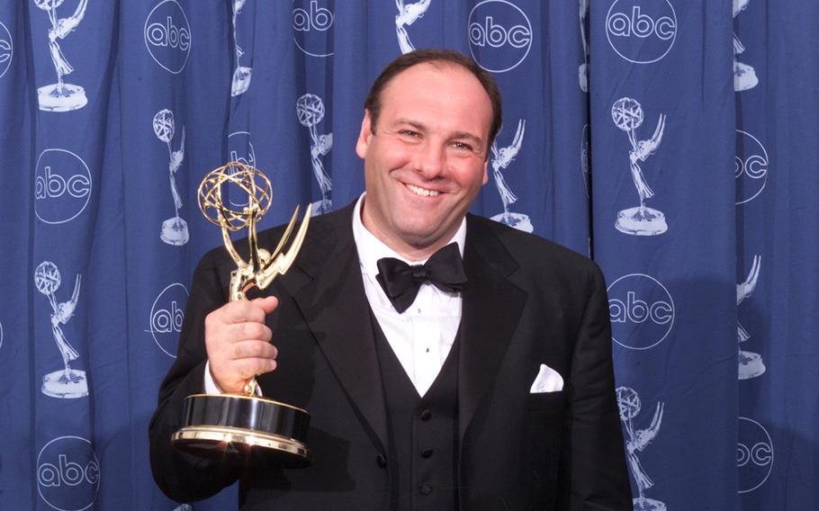 James Gandolfini backstage at the Emmy Awards show at the Shrine Auditorium on September 10, 2000. Gandolfini died on Wednesday, June 19, 2013, at 51.
