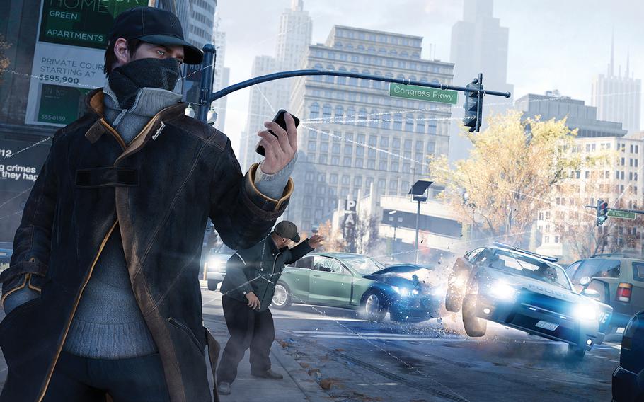 In the cyberthriller "Watch dogs," you can surreptitiously access security systems, bank accounts, cell phones and just about anything else linked to a computer.