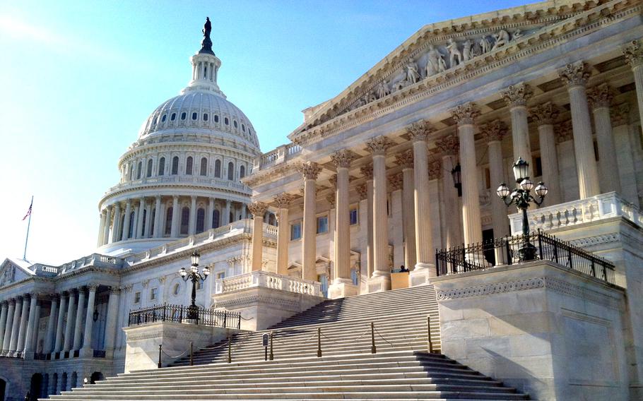 The U.S. Senate side of the Capitol. 