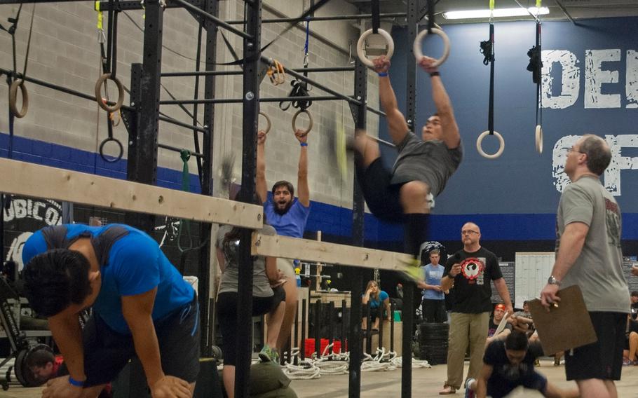 Athletes in the second Working Wounded Games in Vienna, Va., compete Saturday morning, Nov. 2, 2013.