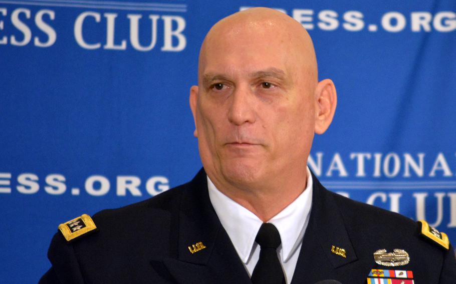 Gen. Ray Odierno speaks during a media event on Jan. 7, 2014.
