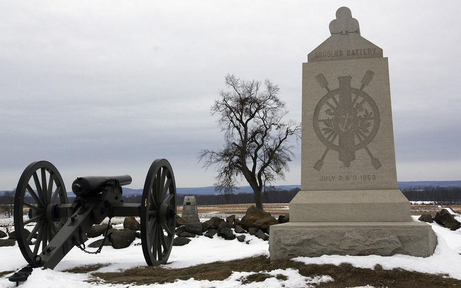 Gettysburg National Military Park, January 26, 2014.