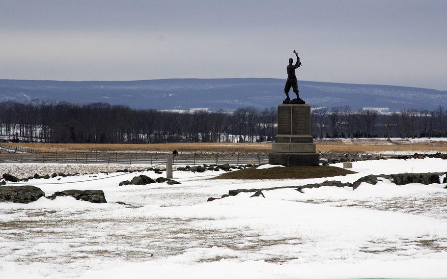 Gettysburg National Military Park, January 26, 2014.