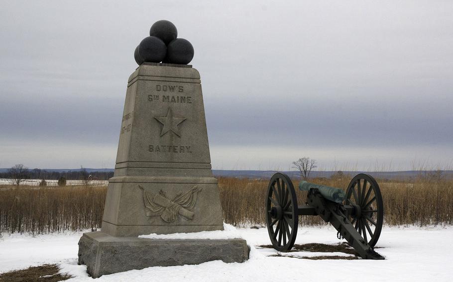 Gettysburg National Military Park, January 26, 2014.