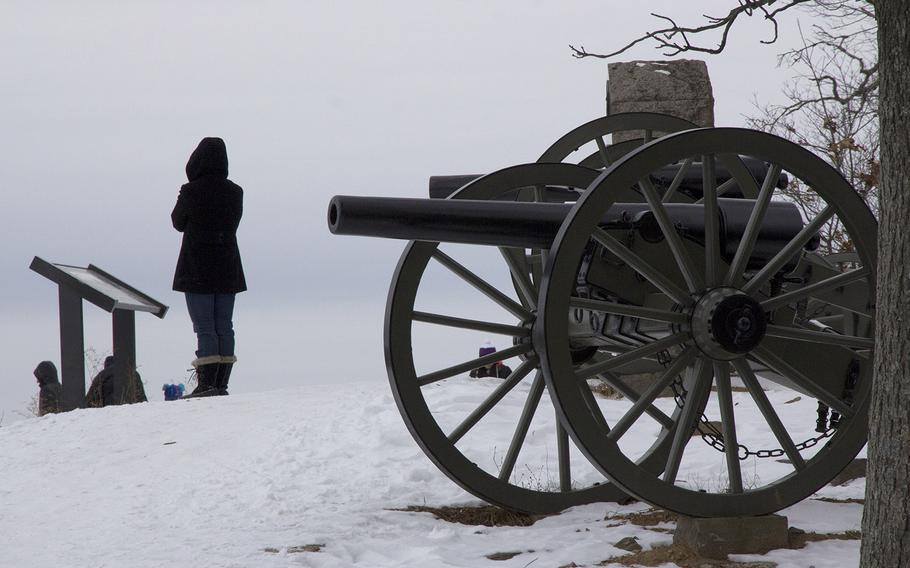 Little Round Top, Gettysburg National Military Park, January 26, 2014.