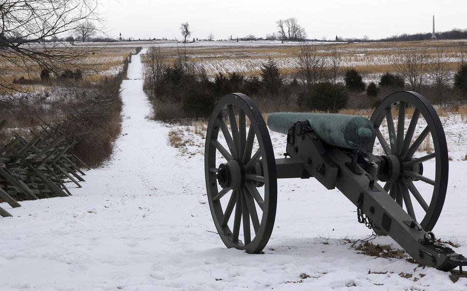 Gettysburg National Military Park, January 26, 2014.