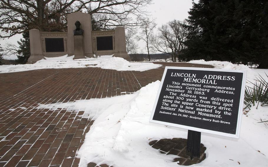 Gettysburg National Military Park, January 26, 2014.