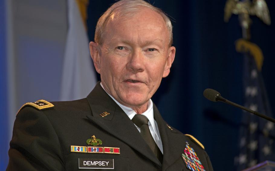 Gen. Martin Dempsey speaks at the Military Child of the Year award ceremony on April 10, 2014. 