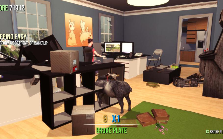 In "Goat Simulator," players are given full control of an indestructible goat, armed with a full host of goat-related abilities and let loose upon a world in which physics are more of a suggestion than an immutable law of nature.