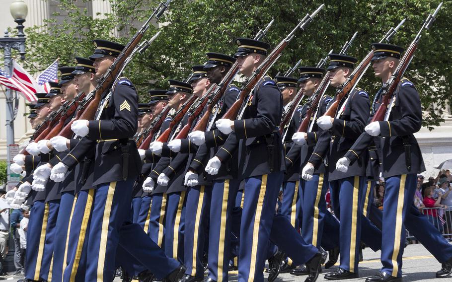 The National Memorial Day Parade in Washington, D.C., May 26, 2014.