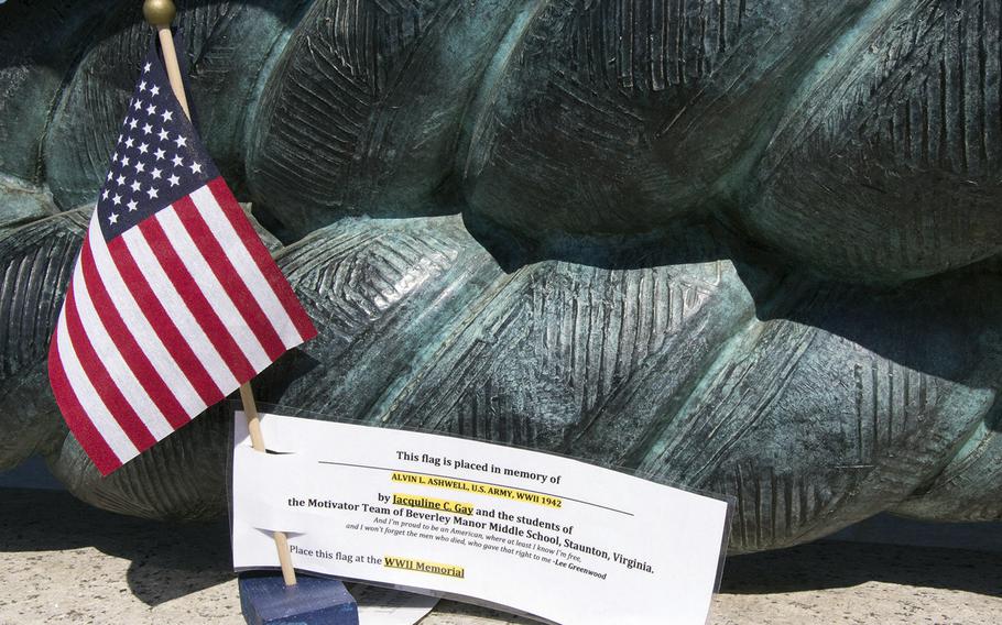 Memorial Day 2014 at the National World War II Memorial in Washington, D.C.