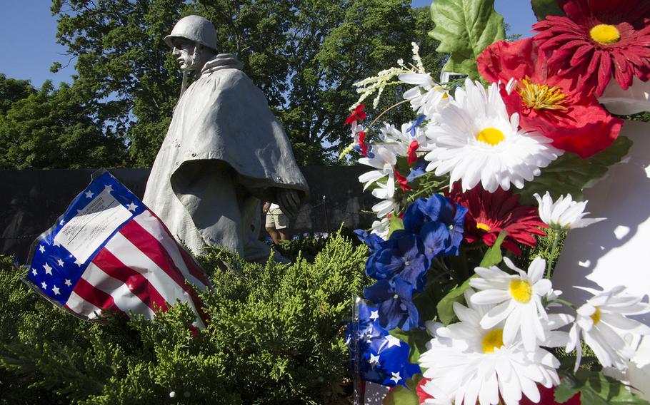 Memorial Day 2014 at the Korean War Memorial in Washington, D.C.