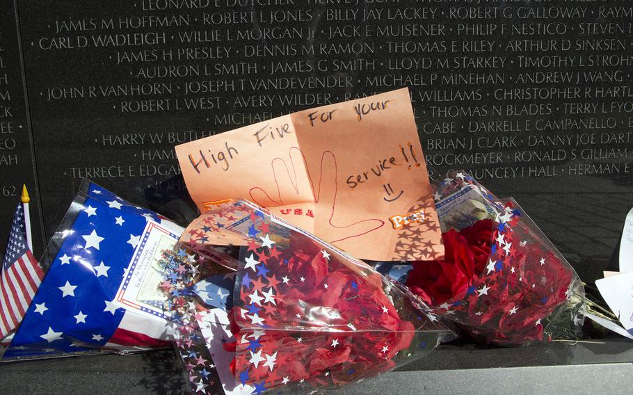 Memorial Day 2014 at the Vietnam Veterans Memorial in Washington, D.C.