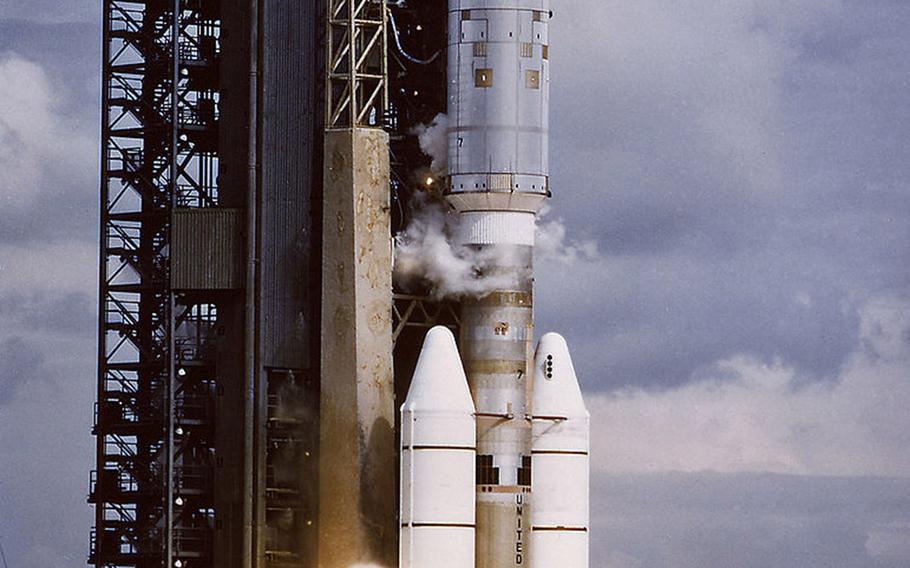 Voyager 2 is launched aboard the Titan III-Centaur vehicle, which lifted off on Aug. 20, 1977. The Voyager 2 was launched ahead of Voyager 1, but Voyager 1 had a greater speed, and eventually passed it in distance from Earth. 