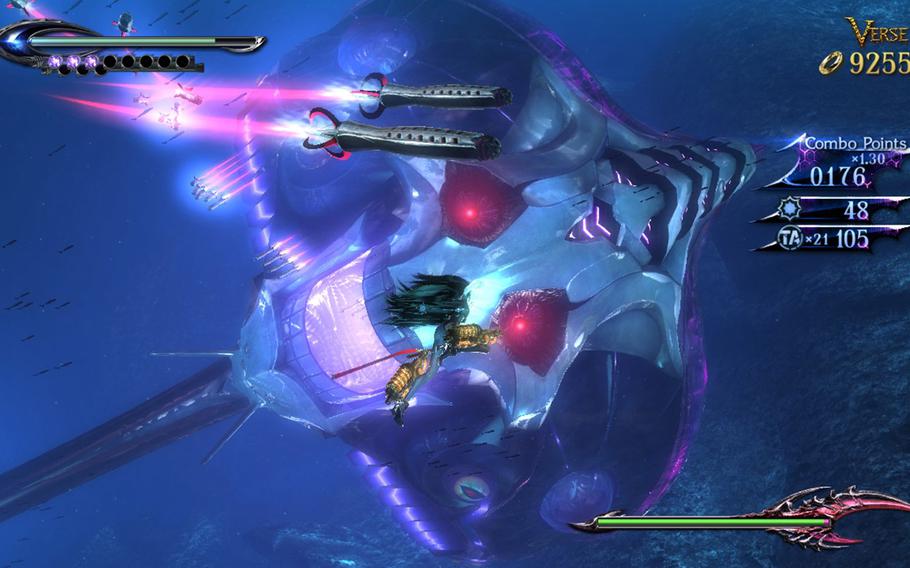 The over-the-top battles from "Bayonetta" return in the Wii U sequel. Fans can rest assured that no punches were pulled. 