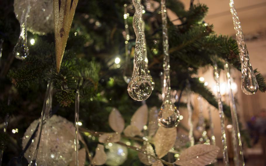 A close-up of a tree inside the White House on Dec. 3, 2014.