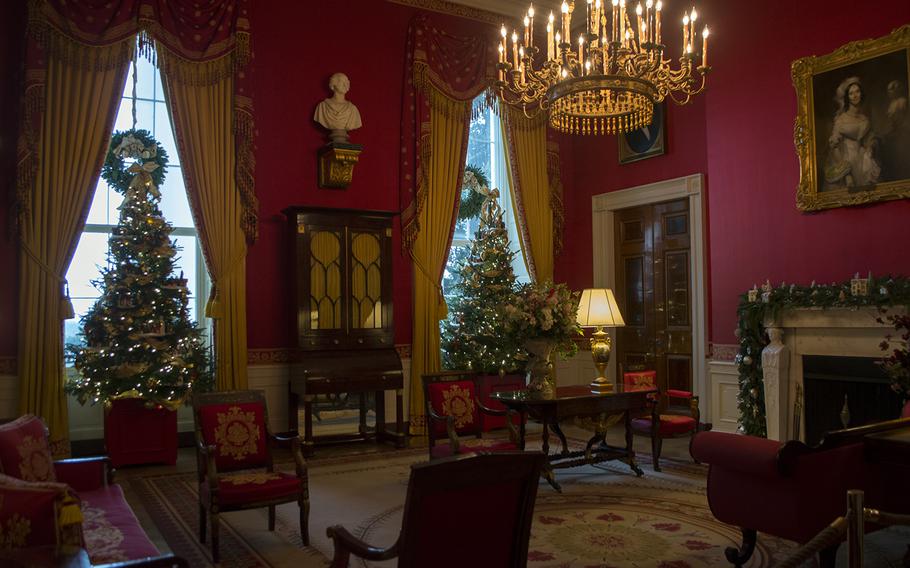 The Red Room in the White House on Dec. 3, 2014.