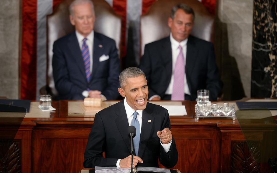 President Barack Obama delivers the State of the Union address on Tuesday, Jan. 20, 2015, in the House Chamber of the U.S. Capitol in Washington, D.C.