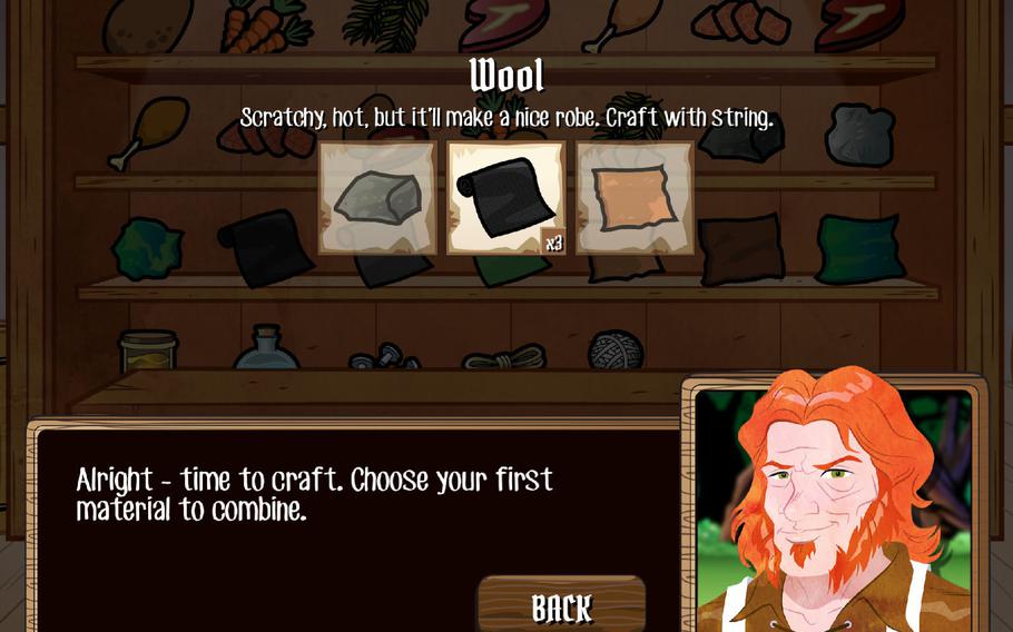 While traveling around "Quiz Hero," the wise adventurer seeks out crafting buildings that allow for the creation of healing items, armor and other necessary items. 