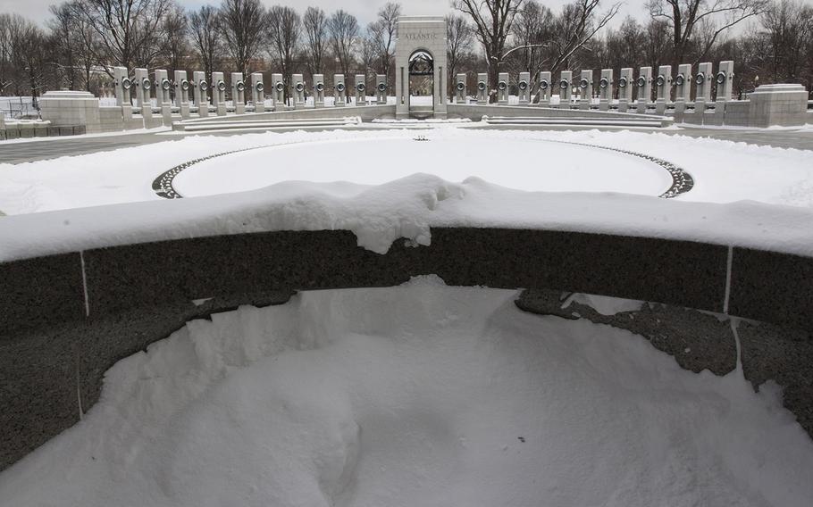 The National World War II Memorial in Washington, D.C., Feb. 17, 2015.