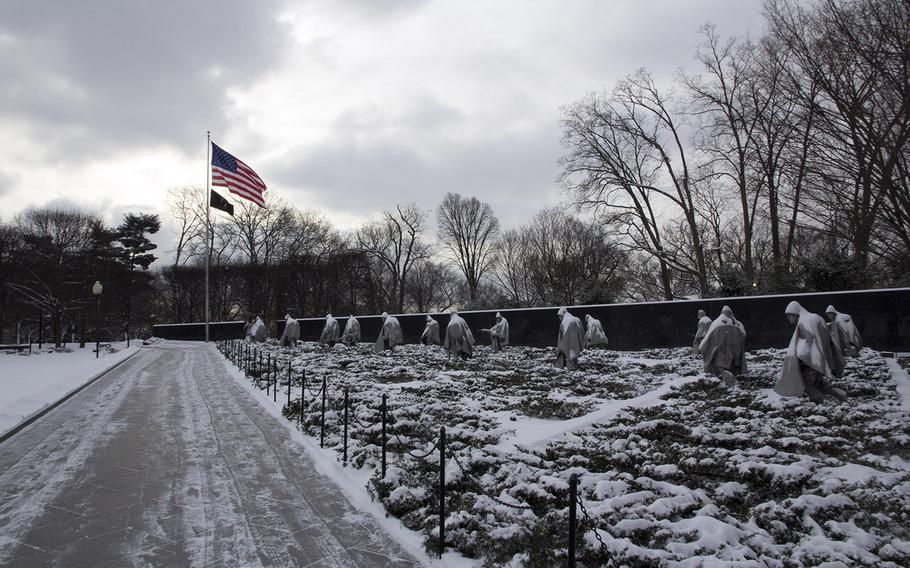 The Korean War Veterans Memorial in Washington, D.C., Feb. 17, 2015.