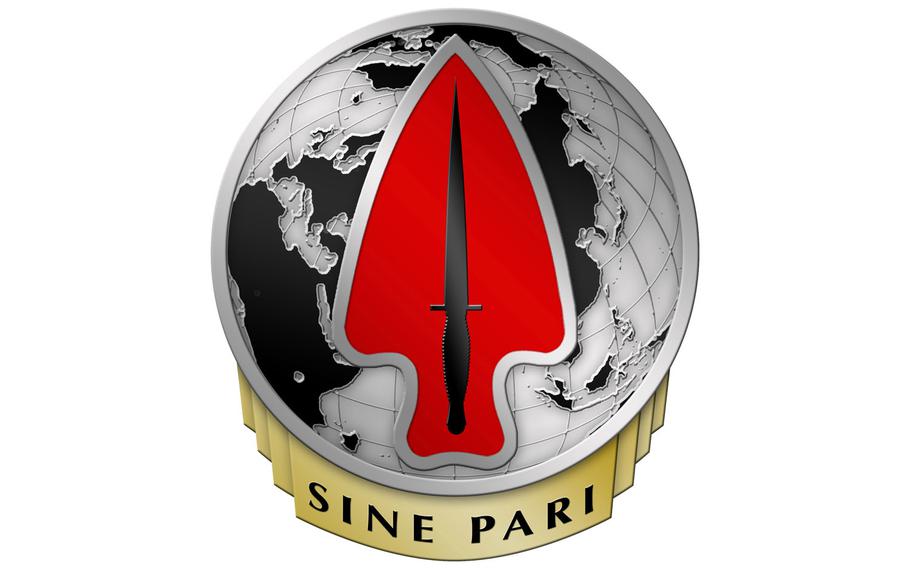 U.S. Army Special Operations Command's unit insignia.