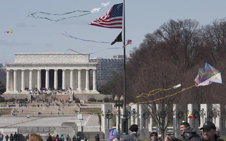 The fifth annual Blossom Kite Festival in Washington, D.C., March 28, 2015.