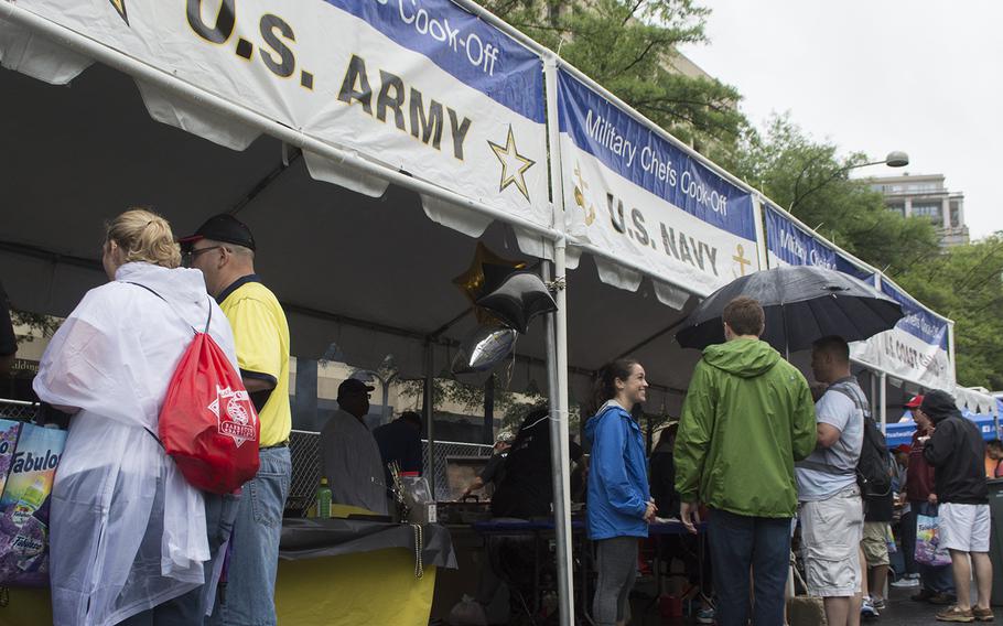 Four military services were represented at the Military Chefs Cook-Off on June 27, 2015: The US Army, the US Navy, the US Air Force, and the US Coast Guard. 