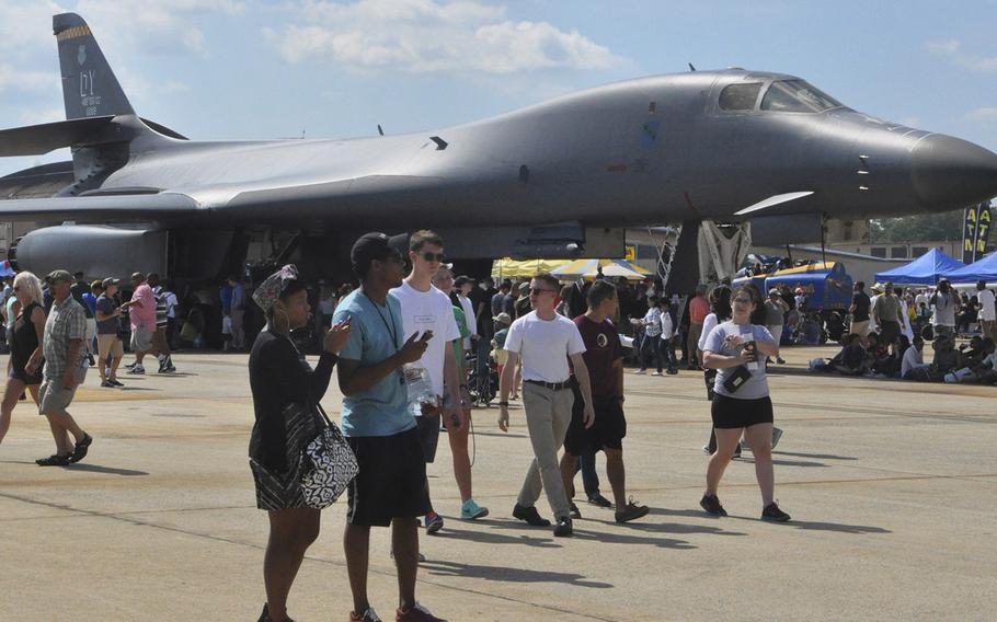 At the 2015 Joint Base Andrews Air Show. The show attracted more than 10,000 people who watched the performances at the Maryland Air Force base.