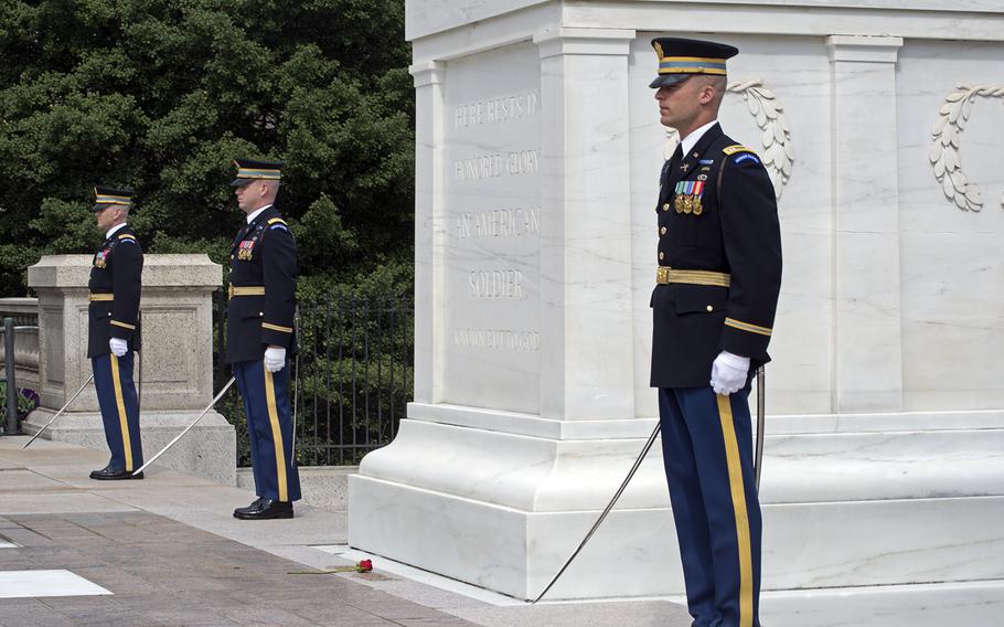 The Medal of Honor Day wreath laying ceremony at Arlington National Cemetery on March 25, 2016.
