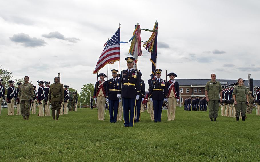 A media day Tattoo at Joint Base Myer-Henderson in Virginia on April 26, 2016.