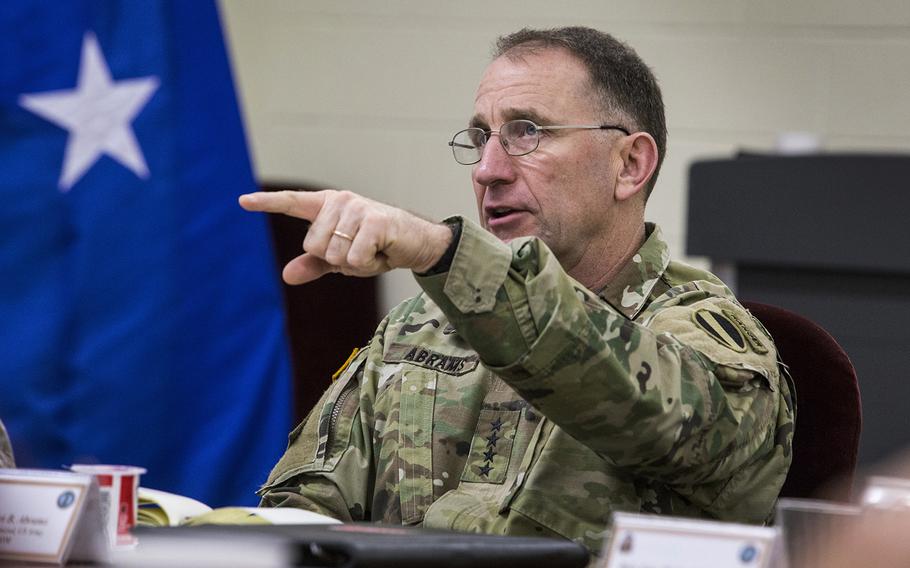 Gen. Robert B. Abrams, Commander, U.S. Army Forces Command, on May 5, 2016.