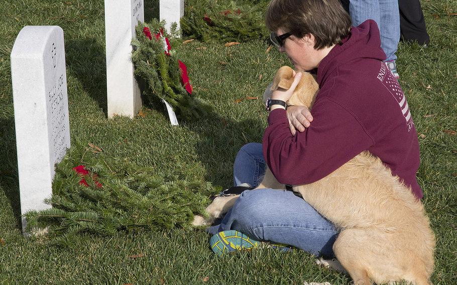 Under a new policy, only service animals and working military dogs will be allowed on Arlington National Cemetery grounds.