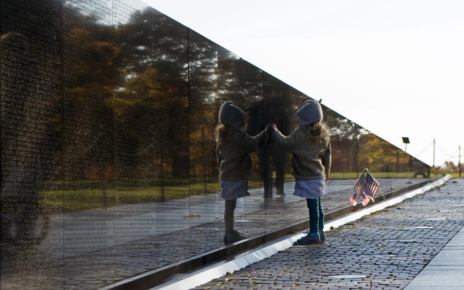 Veterans Day at the Vietnam Wall, Nov. 11, 2016.