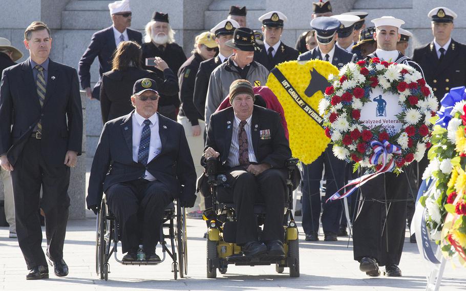 Veterans Day at the National World War II Memorial in Washington, D.C., Nov. 11, 2016.