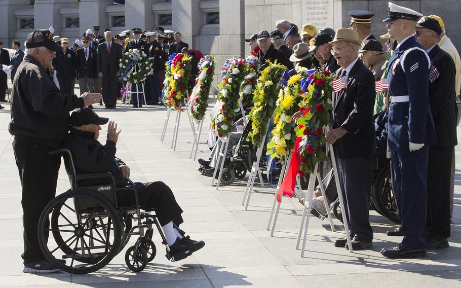 Veterans Day at the National World War II Memorial in Washington, D.C., Nov. 11, 2016.