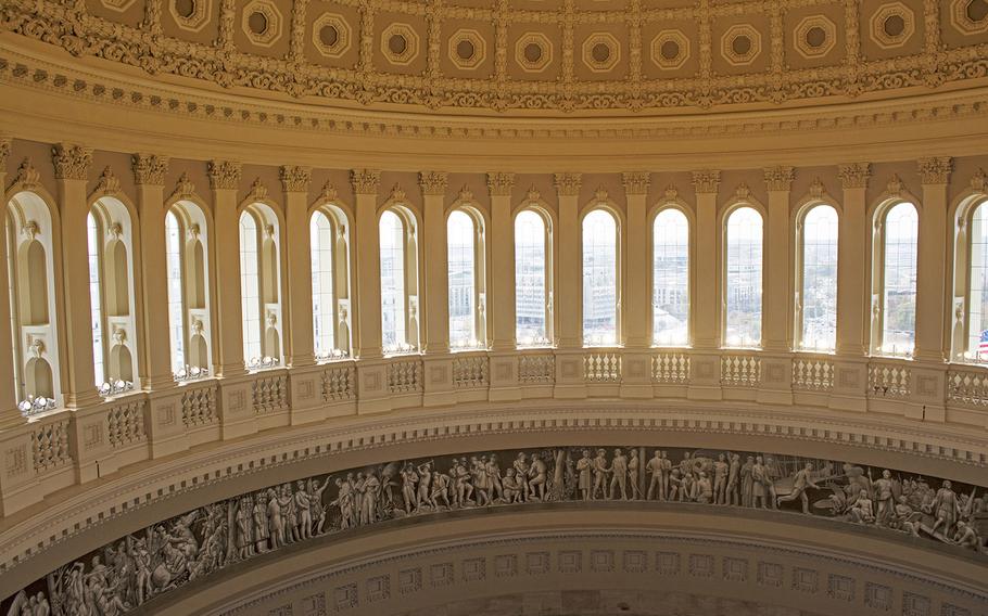 Looking across from the Capitol dome's "peristyle" level.