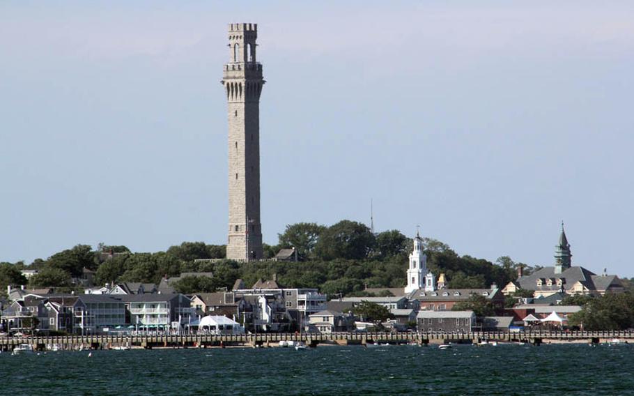 Although many people believe that the Pilgrims sailed directly to Plymouth, Mass., they in fact first landed in Provincetown, Mass., where the 252-foot Pilgrim Monument commemorates their five-week stay in the area in 1620.
