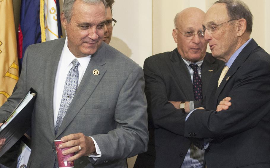 Rep. Phil Roe, R-Tenn., right, has been elected to replace retiring Rep. Jeff Miller, R-Fla., left as chairman of the House Veterans' Affairs Committee.