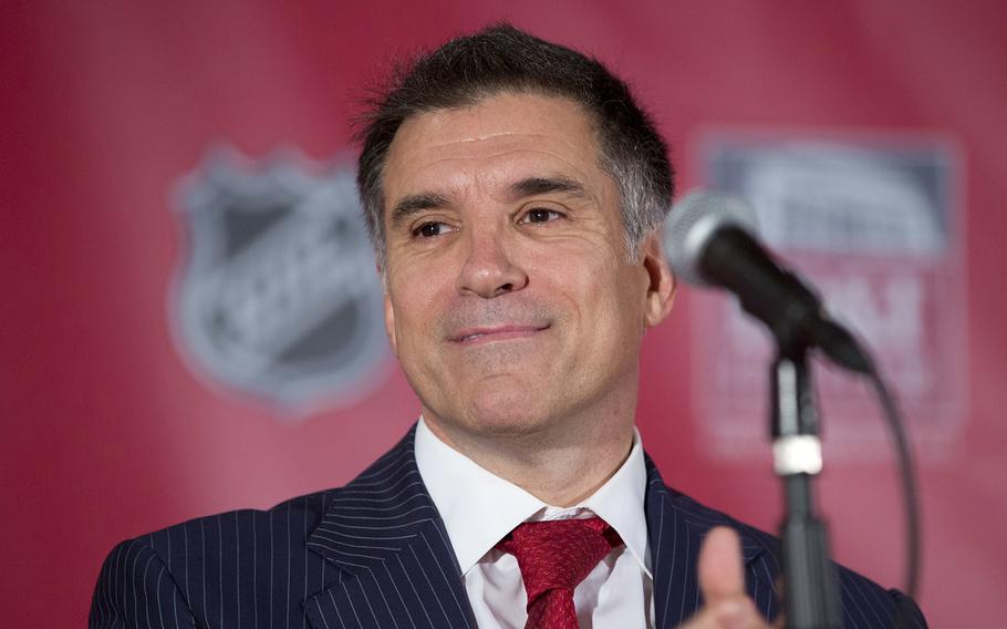 Vincent Viola talks to the media about the future of the Florida Panthers during a news conference in Sunrise, Fla., on Sept. 27, 2013. President-elect Donald J. Trump has picked Viola as secretary of the Army. 