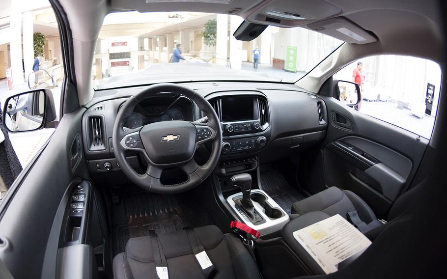 An interior view of the ZH2 Fuel Cell Electric Vehicle, a joint project of General Motors and the U.S. Army, on display at the Washington Auto Show, Jan. 26, 2017.