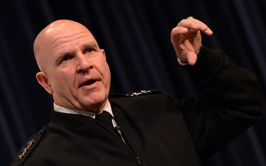 Lt. Gen. H.R. McMaster speaks at the U.S. Naval War College in Newport, R.I., in March 2016. 