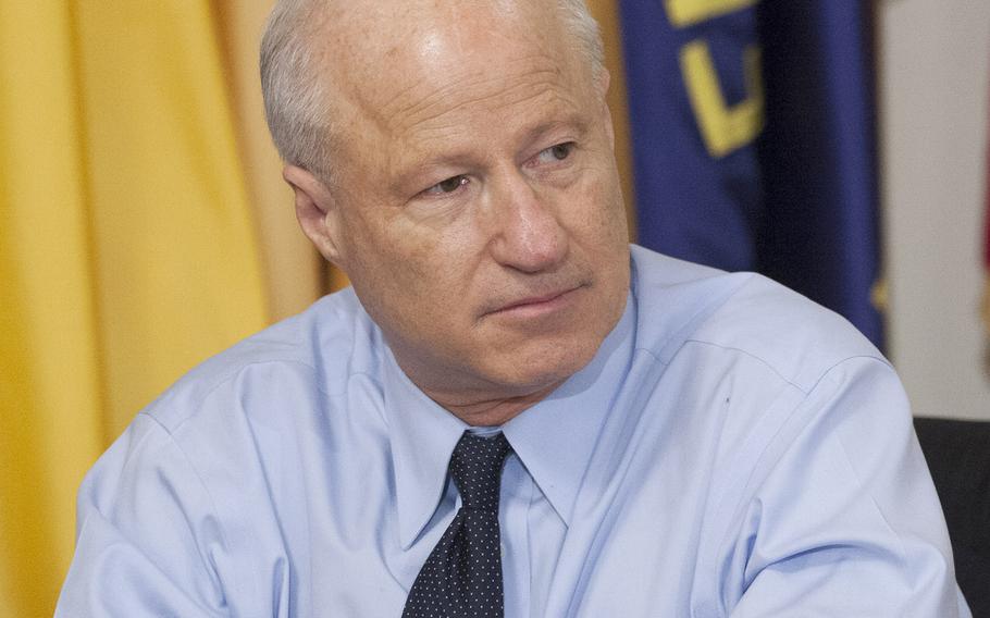Rep. Mike Coffman, R-Colo., listens during a House Committee on Veterans' Affairs hearing on Capitol Hill, March 7, 2017.