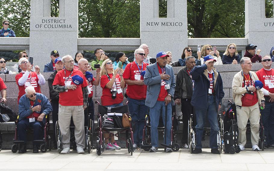 The Battle of the Coral Sea 75th Anniversary Commemoration at the World War II Memorial in Washington, D.C., on May 4, 2017.