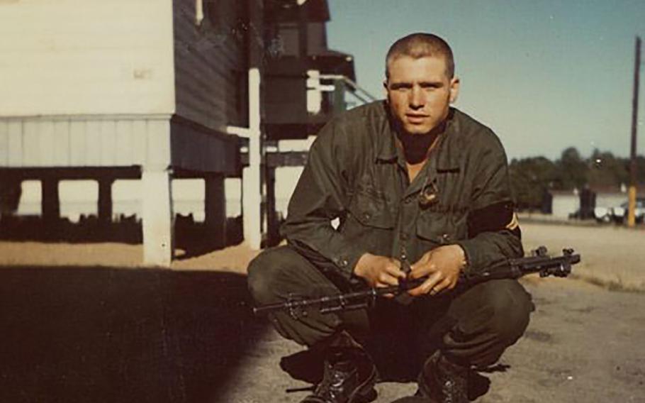 Then-Pfc. James McCloughan at Basic Combat Training, September 1968. 